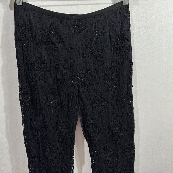 LAFAYETTE 148 Hand Beaded‎ Evening Dress Pants Size 4 - Picture 3 of 10